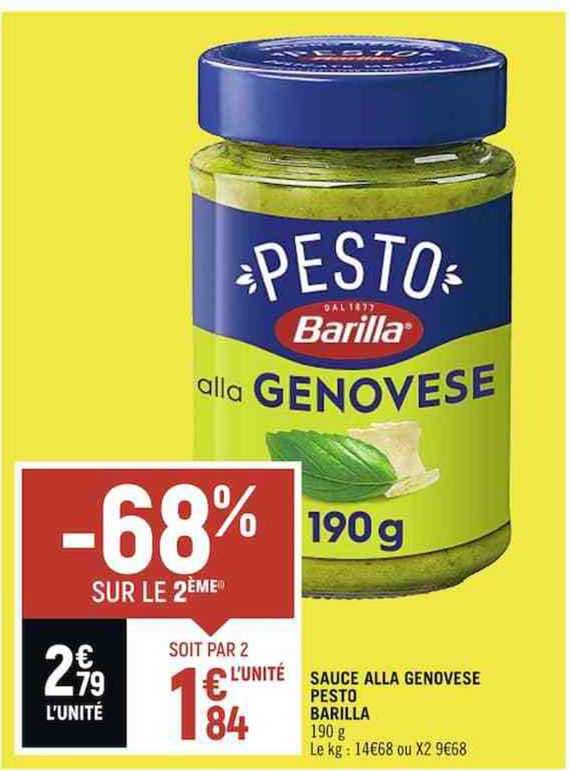 sauce alla genovese pesto barilla