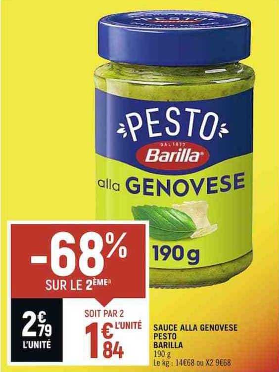 sauce alla genovese pesto barilla