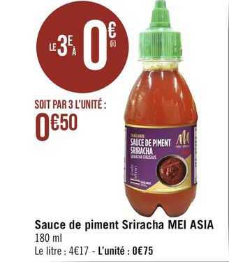 sauce de piment sriracha mei asia