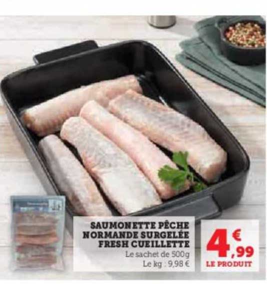 saumonette pêche normande surgelée fresh cueillette