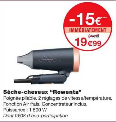 sèche-cheveux "rowenta"