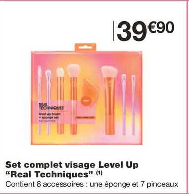 set complet visage level up "real techniques