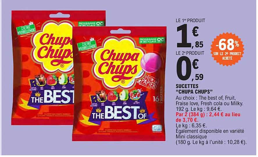 sucettes "chupa chups"