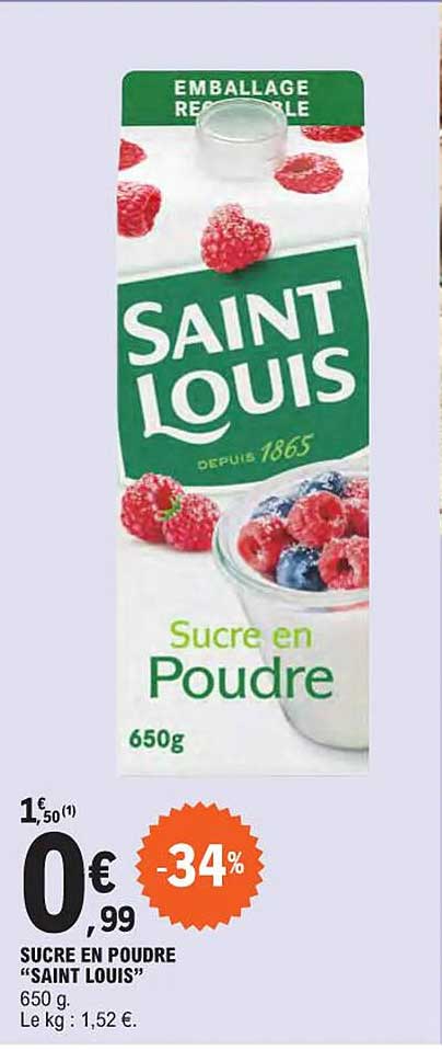 sucre en poudre "saint louis"