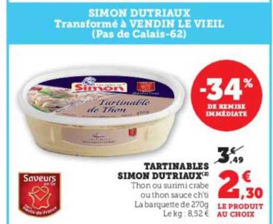 tartinables simon dutriaux