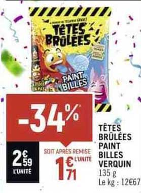têtes brûlées paint billes verquin