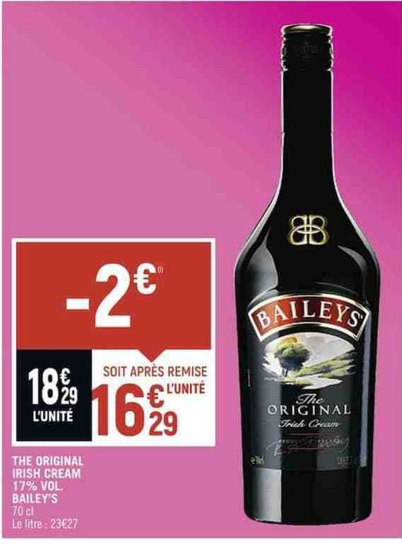 the original irish cream 17% vol. bailey's