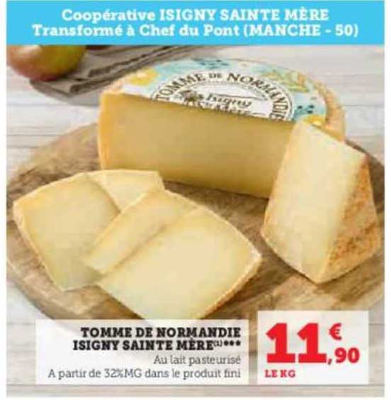tomme de normandie isigny sainte mère