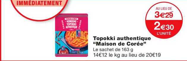 topokki authentique "maison de corée"