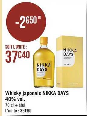 whisky japonais nikka days 40% vol