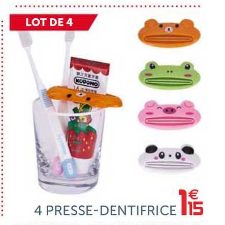 4 Presse-dentifrice