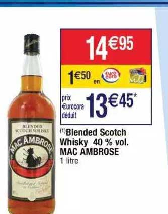 blended scotch whisky 40% vol. mac ambrose