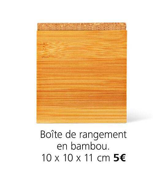 Boîte De Rangement En Bambou