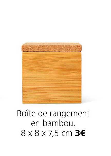 Boîte De Rangement En Bambou