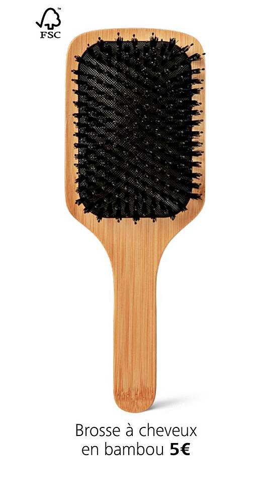 Brosse à Cheveux En Bambou