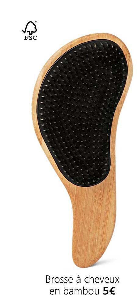 Brosse à Cheveux En Bambou