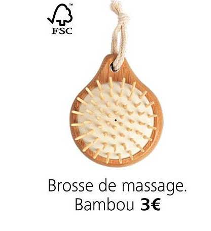 Brosse De Massage Bambou