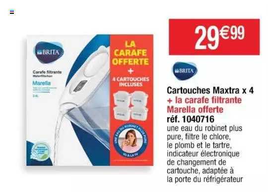 Cartouches Maxtra X4 Brita