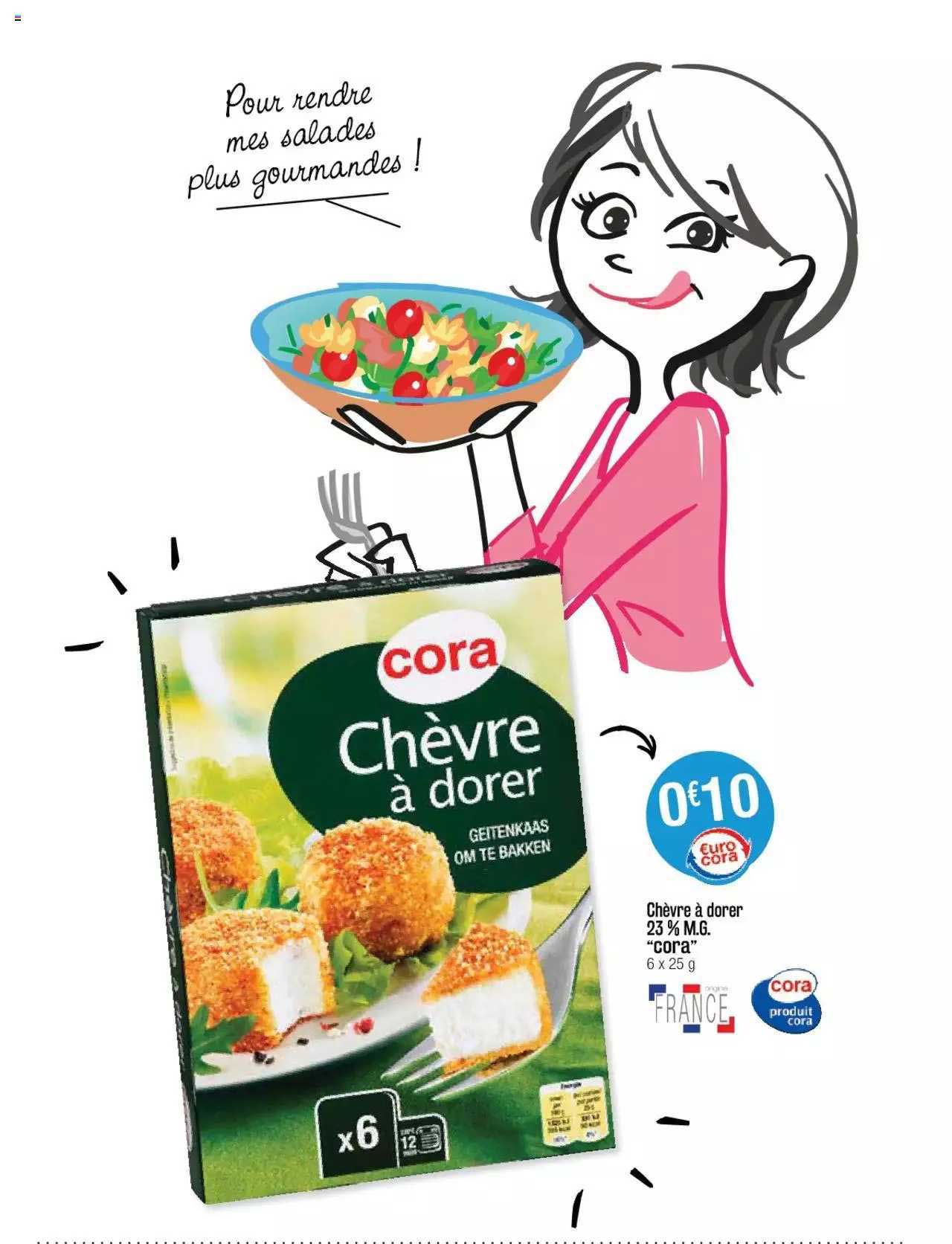 chèvre à dorer 23% m.g. "cora"