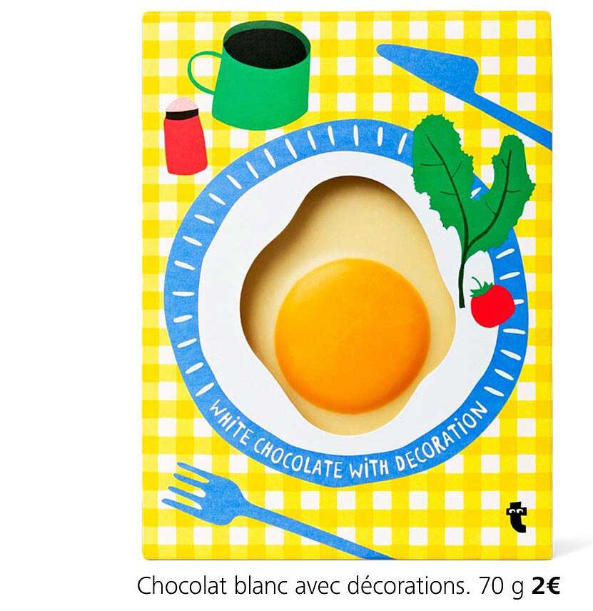 Chocolat Blanc Avec Décoration