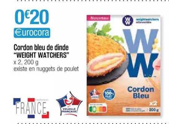 cordon bleu de dinde "weight watchers"