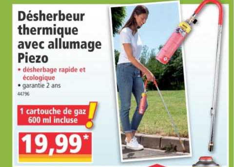 désherbeur thermique avec allumage piezo