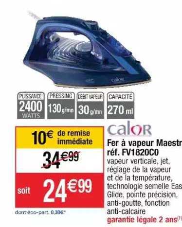 fer à vapeur maestro calor