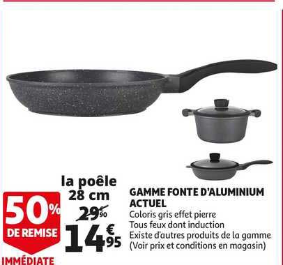 gamme fonte d'aluminium actuel