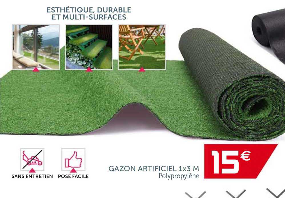 gazon artificiel 1x3 m