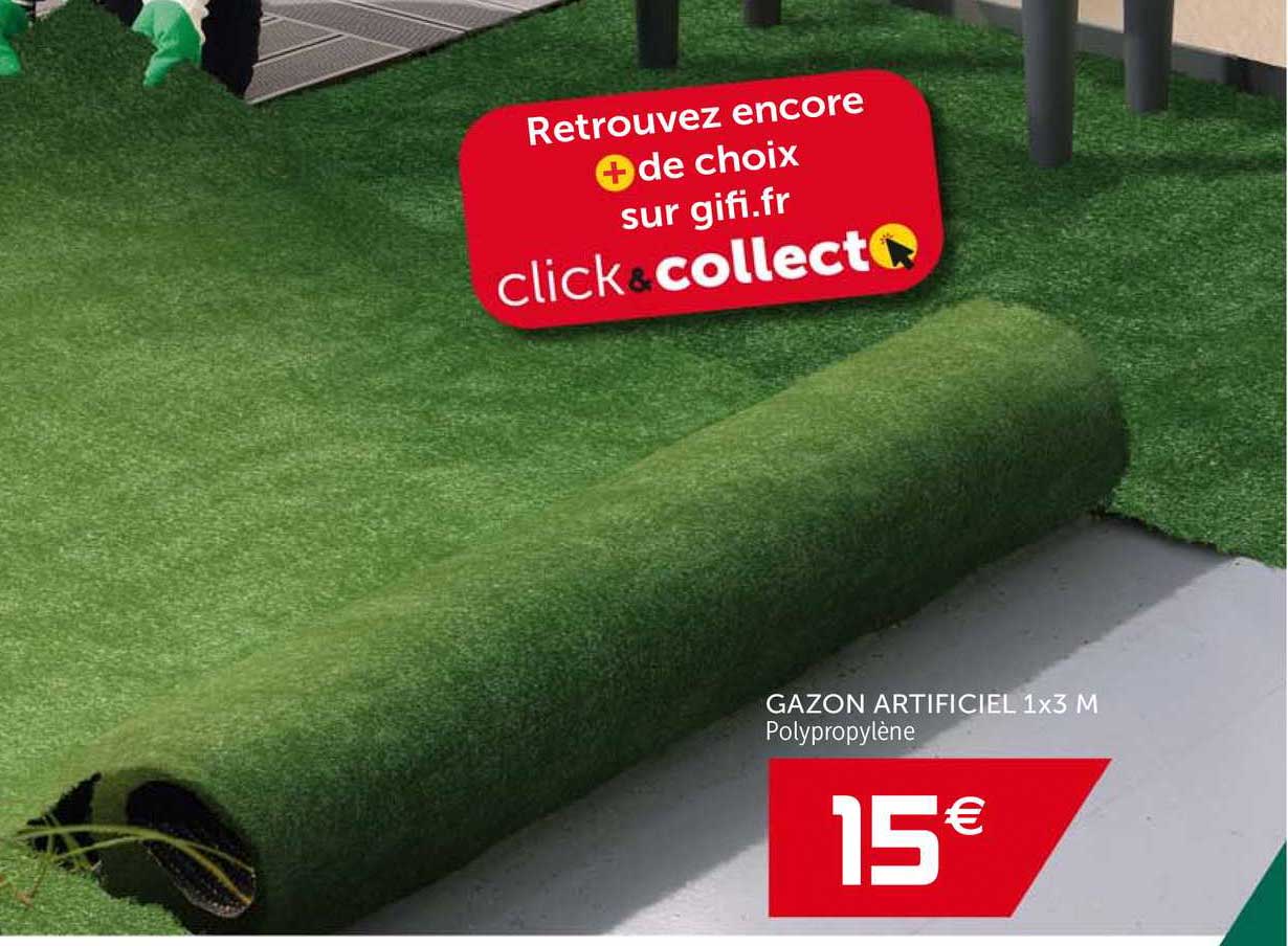 Gazon Artificiel 1x3 M