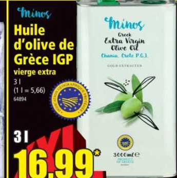 huile d'olive de grèce igp vierge extra minos