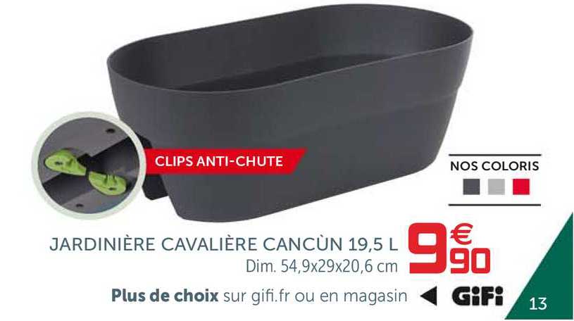 jardinière cavalière cancun 19,5 l