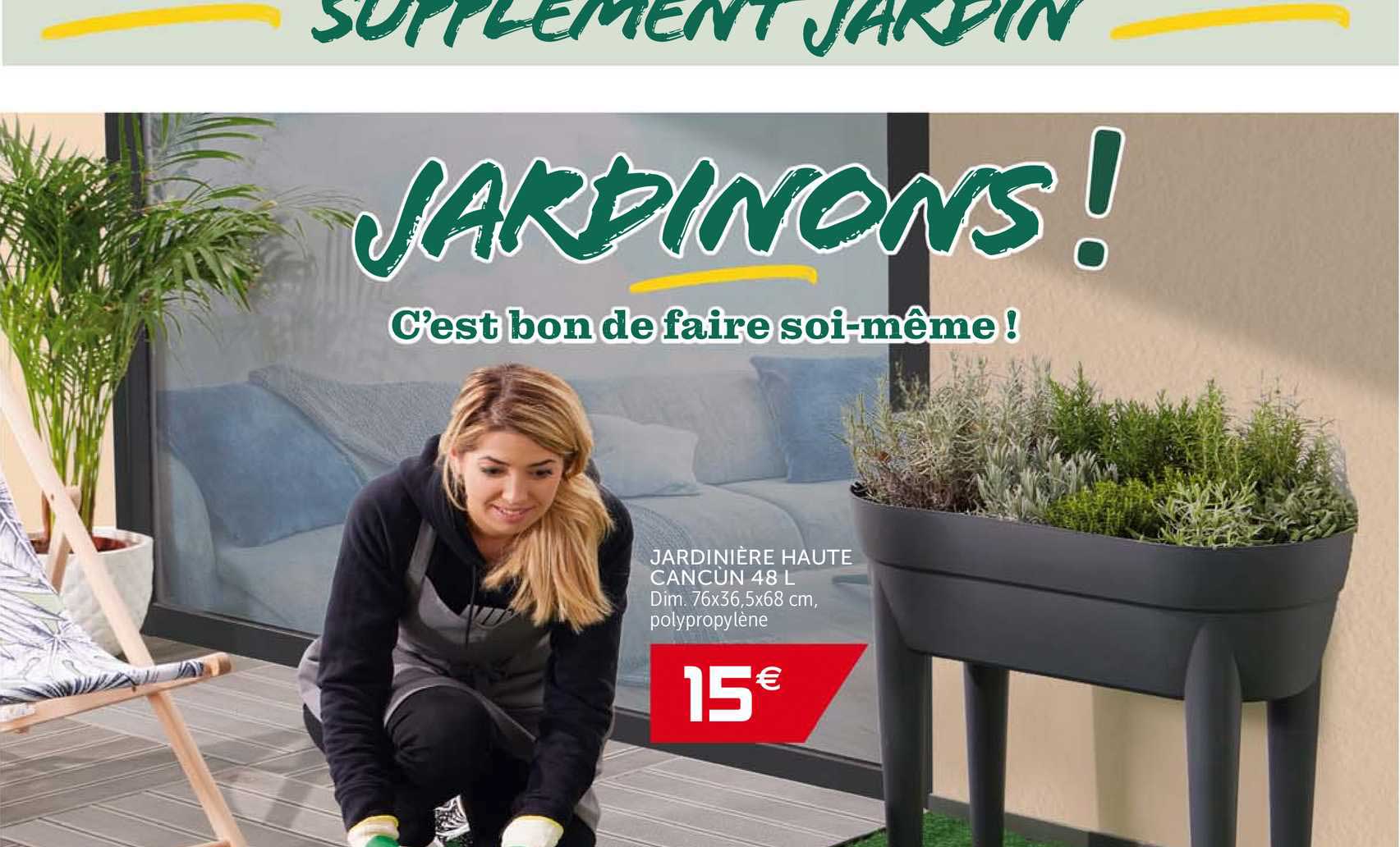 jardinière haute cancun 48 l