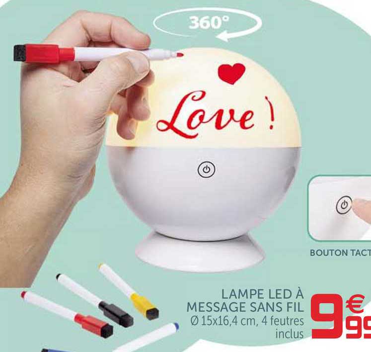 Lampe Led à Message Sans Fil