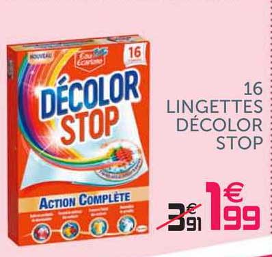 lingettes décolor stop 16