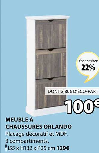 meuble à chaussures orlando