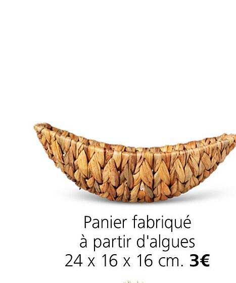 panier fabriqué à partir d'algues
