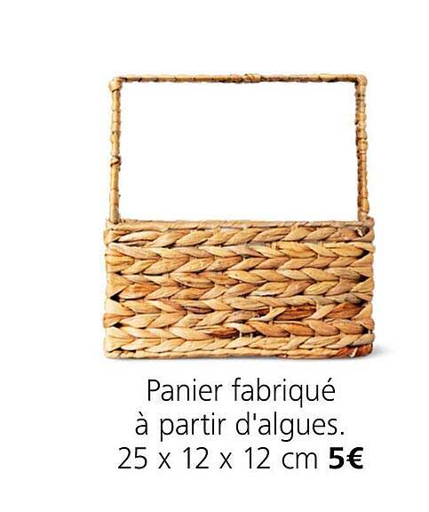 panier fabriqué à partir d'algues