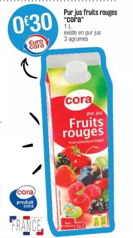 Pur Jus Fruits Rouges "cora"