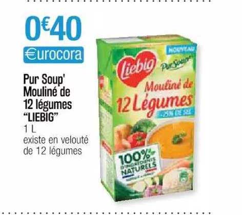 pur soup' mouliné de 12 légumes "liebig"