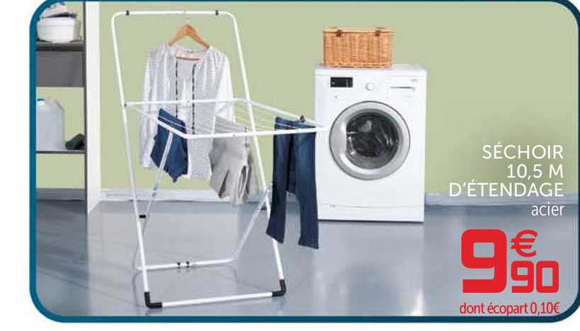 séchoir 10,5 m d'étendage