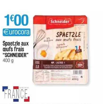 Spaetzle Aux Oeufs Frais "schneider"