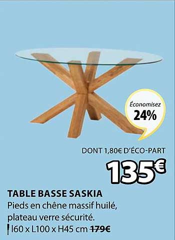 table basse saskia