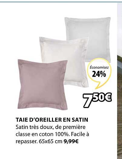 Taie D'oreiller En Satin