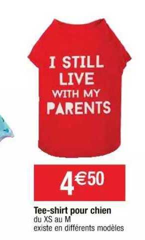 tee-shirt pour chien
