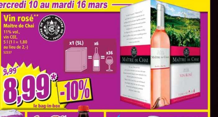 vin rosé maître de chai