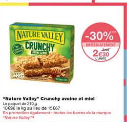 "nature valley" crunchy avoine et miel
