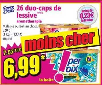 26 Duo-caps De Lessive Aromathérapie Super Croix