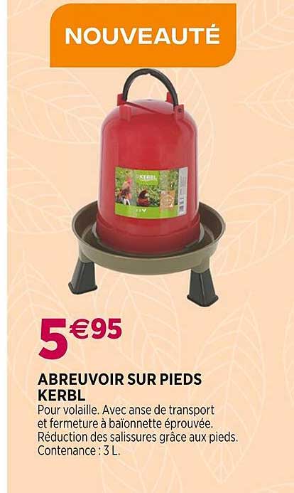 abreuvoir sur pieds kerbl