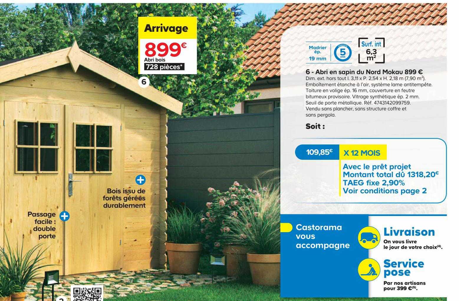 abri en sapin du nord mokau